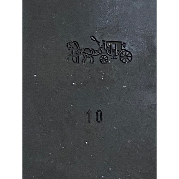 Coach G1212 Navy Blue Floral Applique Leather Flip Flop Sandals Womens 10B - Picture 4 of 7